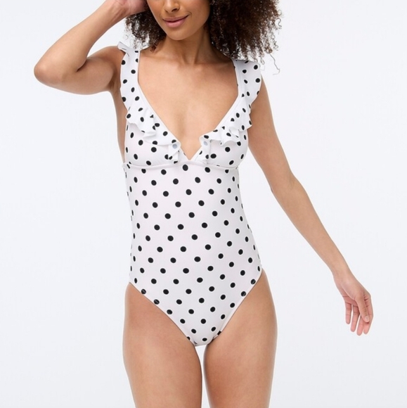 J. Crew Factory Other - NWT J. Crew Polka Dot One Piece Swimsuit, Size XL